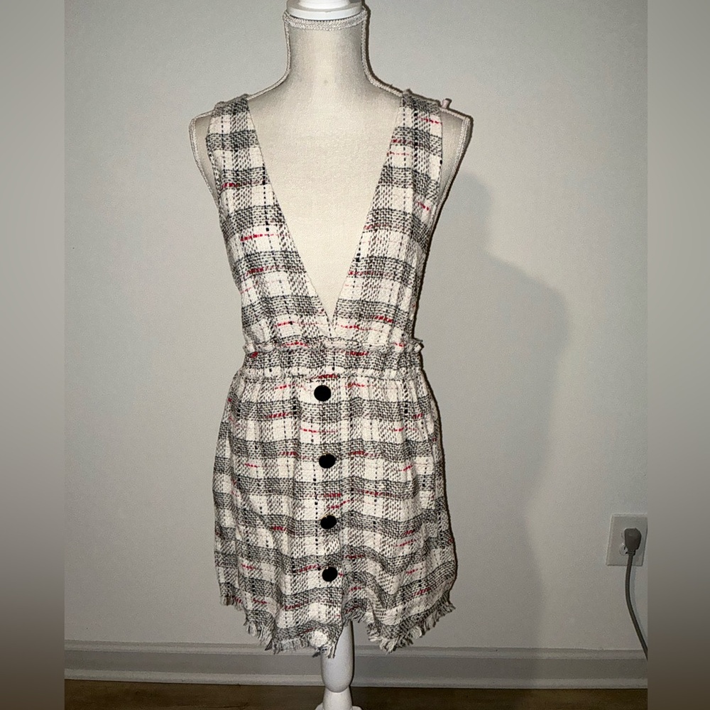 Zara plaid dress nwt size xs